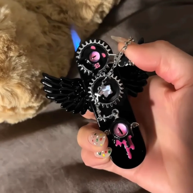 Handmade DIY Inflatable Lighter Devil's Wings