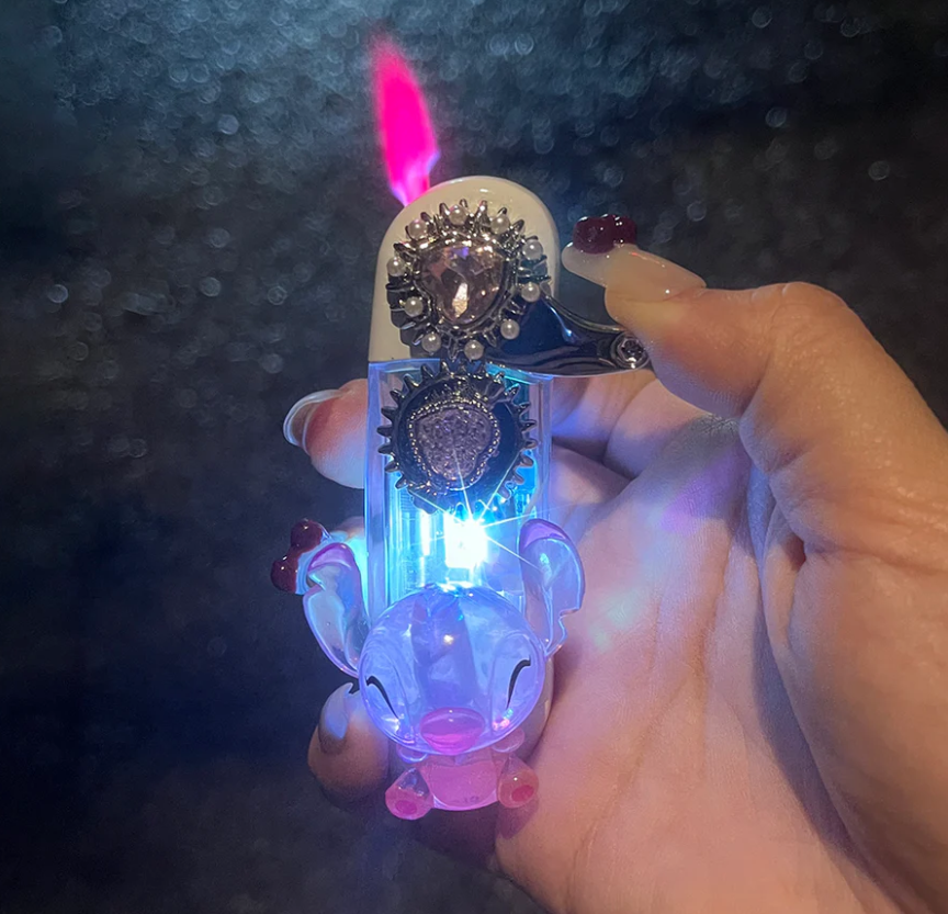 Cartoon luminous Stitch 3D three-dimensional lighter