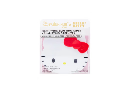 The Creme Shop Hello Kitty Creme Shop Edition 2-Colour Formal Pack 100 matte blotting sheets + reusable mirror powder