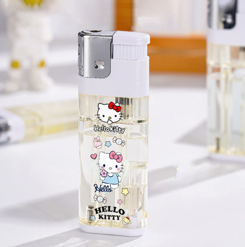 Cartoon large lighter Refillable lighter with flashing light