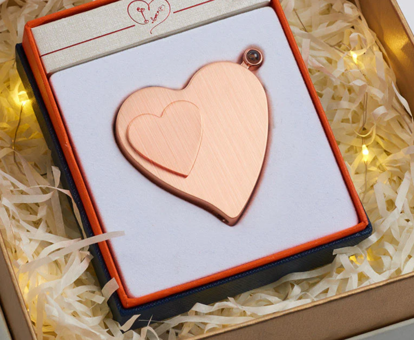 Heart-shaped lighter two modes refillable & rechargeable electronic lighter