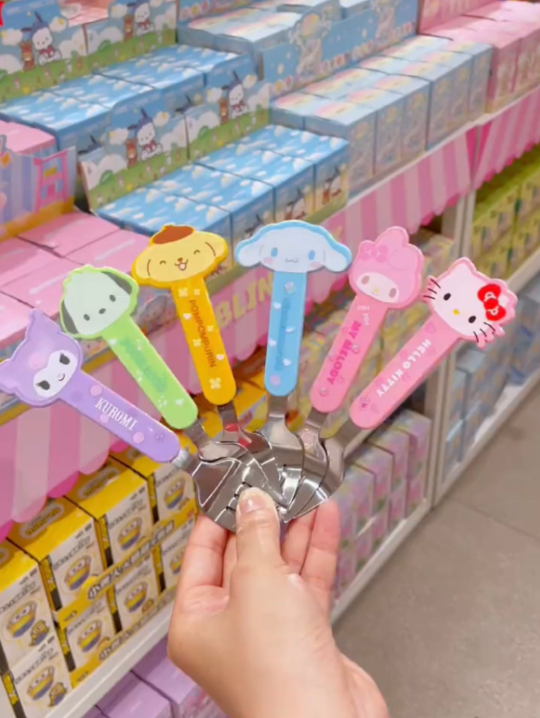 Sanrio Cute Spoon Stainless Steel Tea Spoon Coffee Spoon Sugar Spoon for Mug