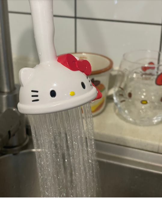 Hello Kitty faucet tap water filter｜Splash prevention