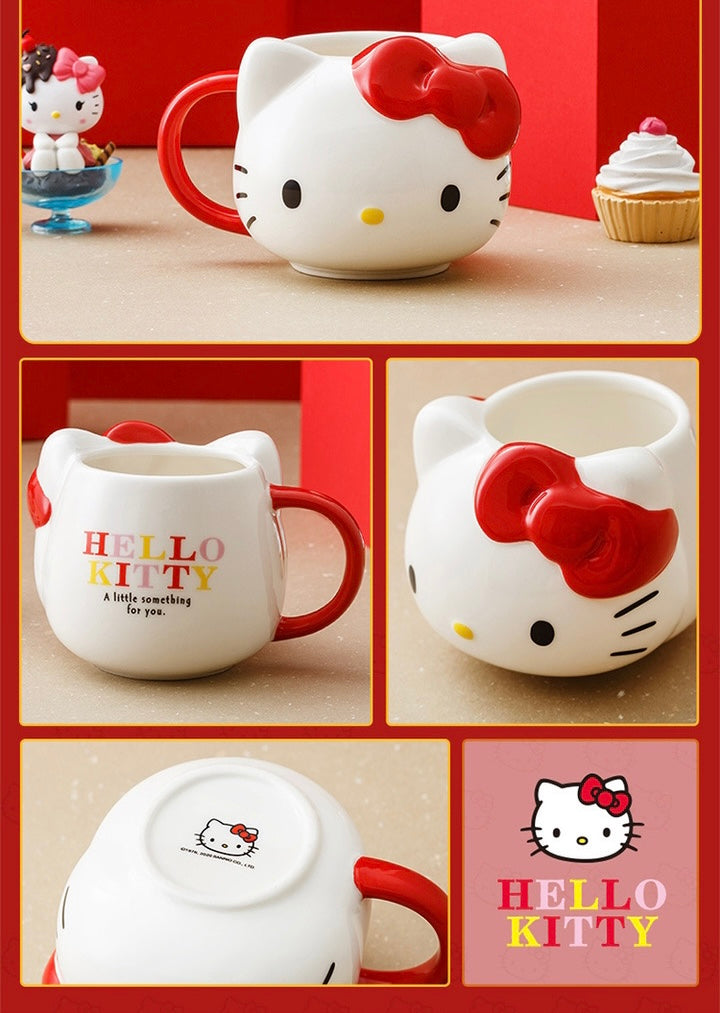 Sanrio Cute Ceramic Coffee Mug Christmas Birthday Novelty Gifts for Women Kids