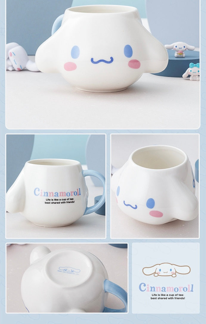 Sanrio Cute Ceramic Coffee Mug Christmas Birthday Novelty Gifts for Women Kids