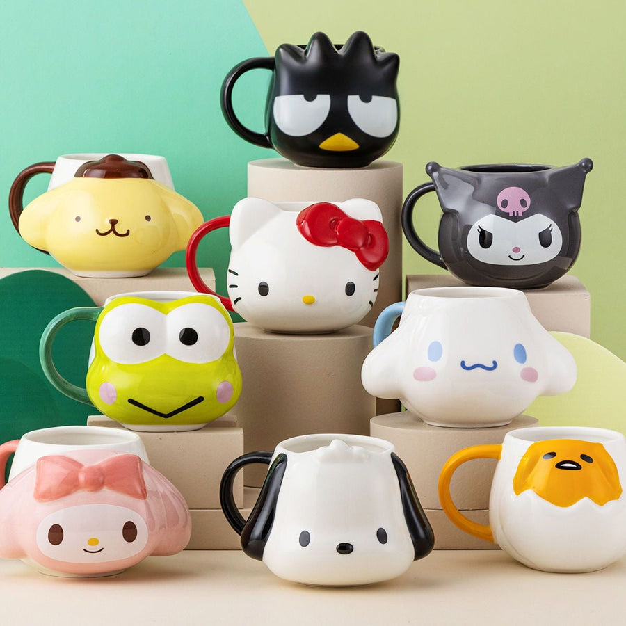 Sanrio Cute Ceramic Coffee Mug Christmas Birthday Novelty Gifts for Women Kids