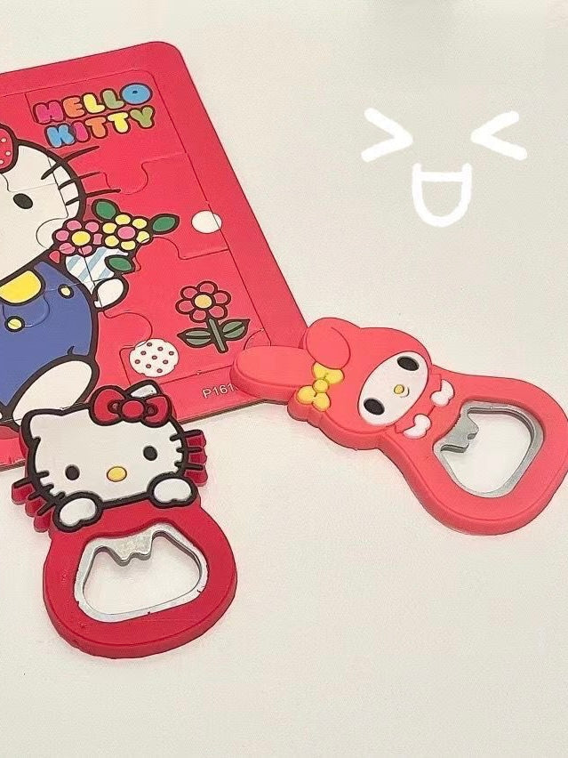 Sanrio 2 PCS(Pack of 1) Bottle Opener Beer Opener Can Opener Kitchen Gadget Bar Tools Cap Opener Juice Lid Opener