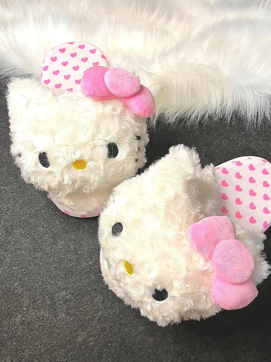 Sanrio Fuzzy Slippers Women Kawaii Slippers for Women Fluffy Kawaii House Slippers Cute Slippers for Women