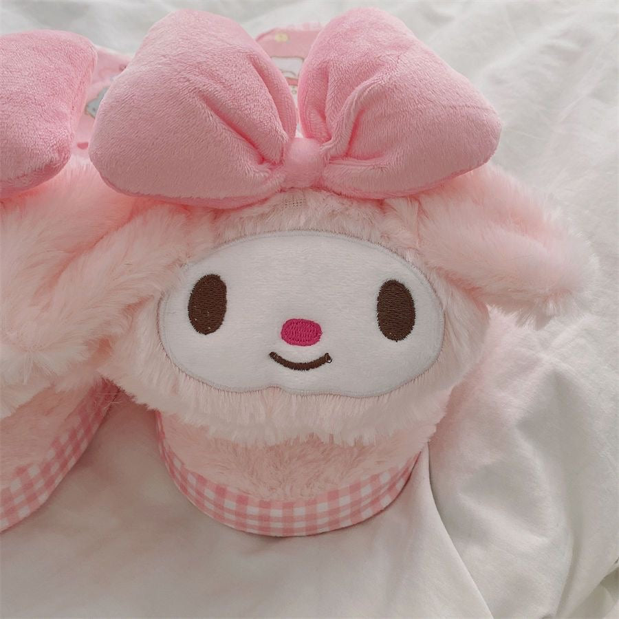 Sanrio Fuzzy Slippers Women Kawaii Slippers for Women Fluffy Kawaii House Slippers Cute Slippers for Women