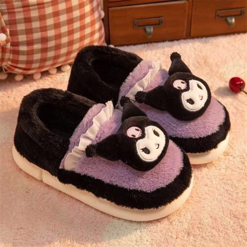 Sanrio Fuzzy Slippers Women Kawaii Slippers for Women House Slippers Cute Slippers