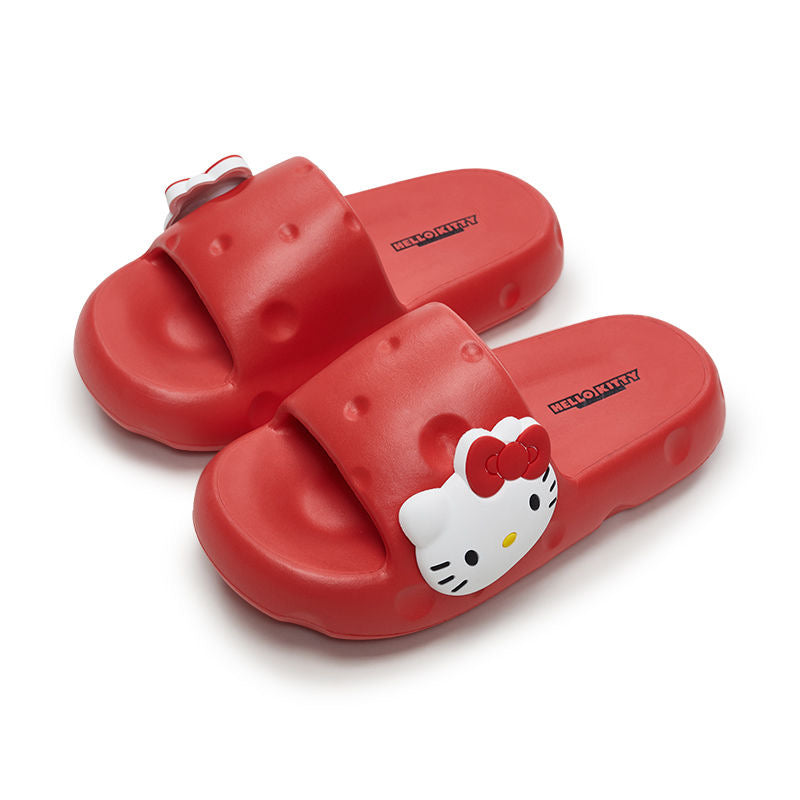 Sanrio summer cute cheese indoor non-slip thick bottom slippers for children Girl