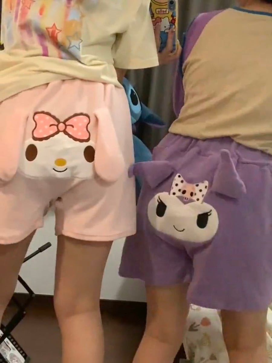 Sanrio Casual  Pajama Shorts Fluffy Lounge Short Pants