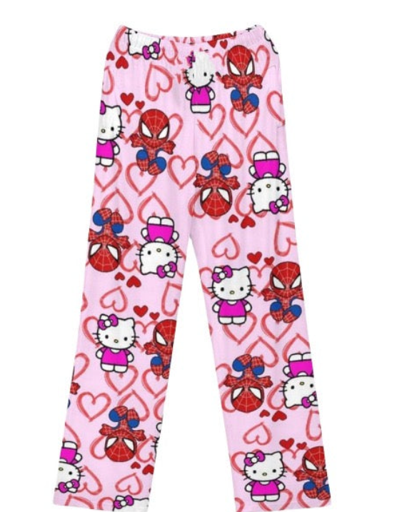 Hellokitty Spiderman Pajama Pants Sleepwear