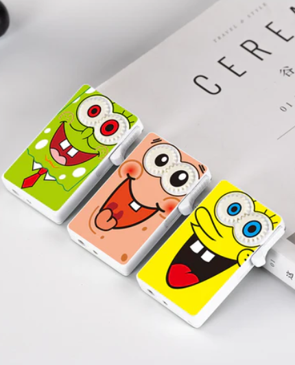 Spongebob Patrick Star lighter windproof refillable lighter With luminous