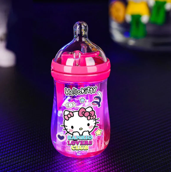 Cartoon milk bottle windproof luminous lighter