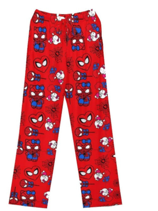 Hellokitty Spiderman Pajama Pants Sleepwear